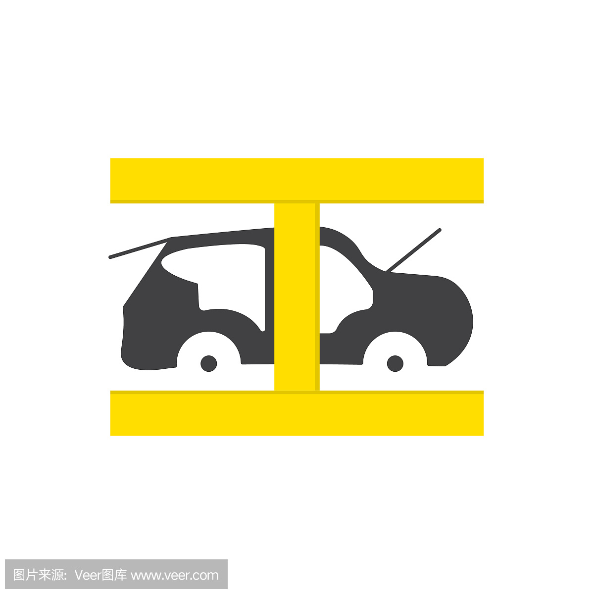 automotive car industry colored flat icon vector design
